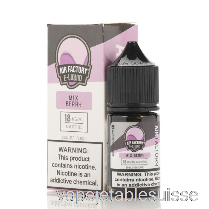 Vape Suisse Mix Berry - Eliquides Sels D'air Factory - 30ml 18mg